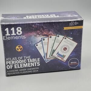 Periodic Table of Elements Laminated Flashcard Science Kit 118 Elements Sealed